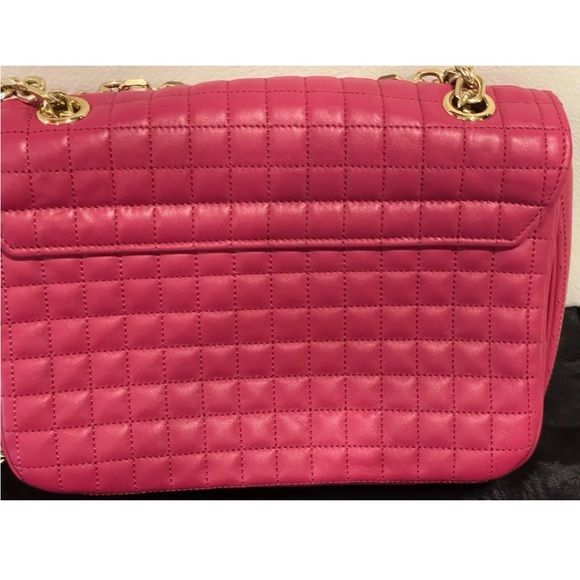 Celine C Calfskin Quilted Medium Bag In Pink. Gently Used. - Picture 3 of 15